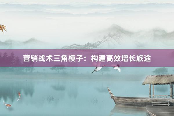营销战术三角模子：构建高效增长旅途